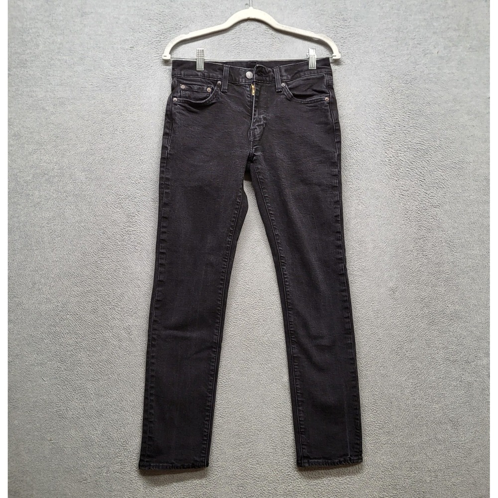 Levi's 511 Men Jeans 29X30 Black Denim Slim